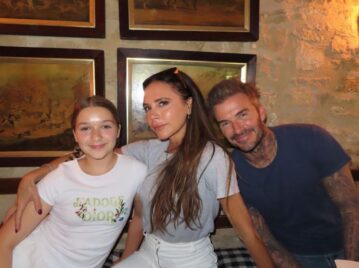 Así está Harper Beckham la hija de David y Victoria Beckham