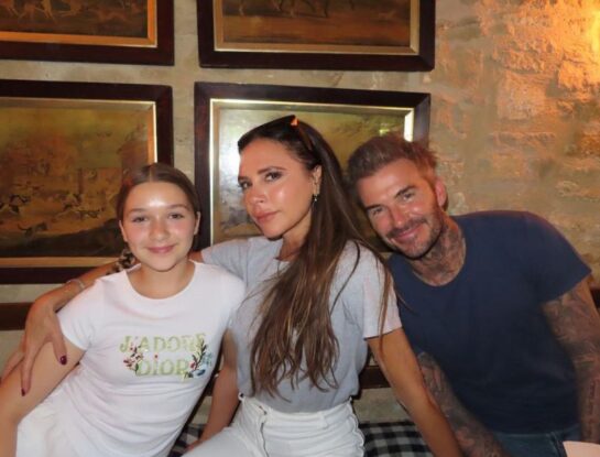 Así está Harper Beckham la hija de David y Victoria Beckham,a sus 12 años