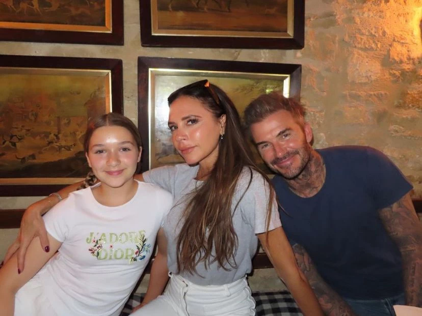 Así está Harper Beckham la hija de David y Victoria Beckham