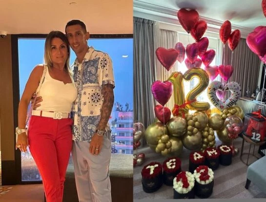 Ángel Di María y Jorgelina Cardoso celebraron sus 12 años de casados: “Te elegiría una y mil veces”