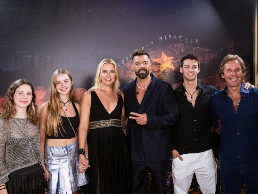 Valeria Mazza y Ricky Martin