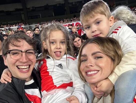 Rufina, Amancio y Magnolia: los hijos de la China Suárez celebraron el triunfo de River Plate