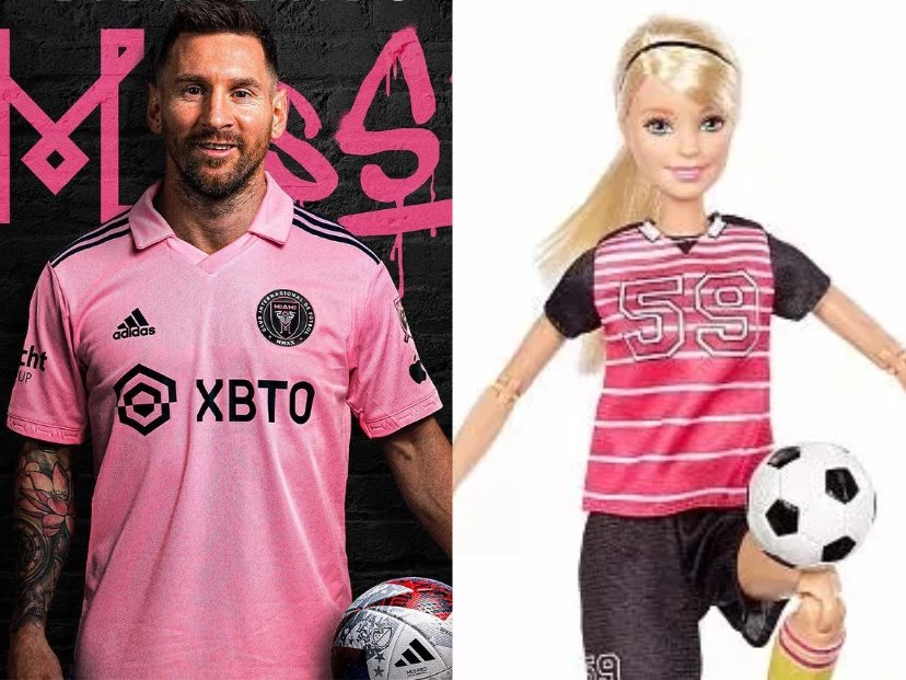 Leo Messi como Barbie