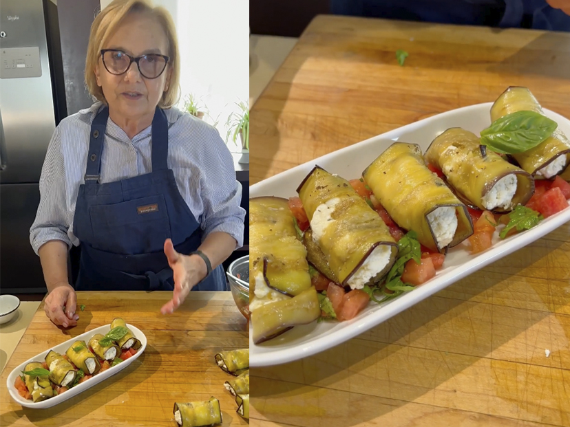Rollitos de berenjena y ricota: la receta fácil y nutritiva de Dolli Irigoyen