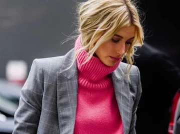 Rosa y gris destacada