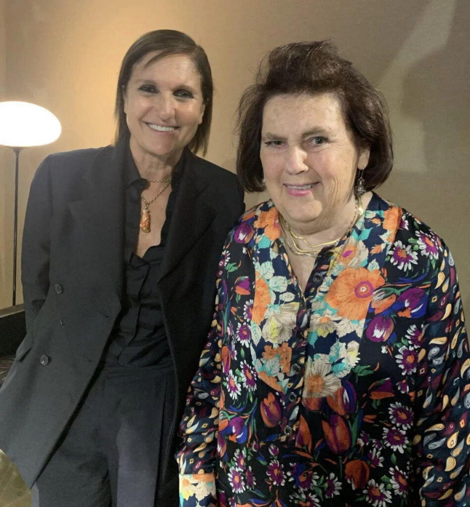 Suzy Menkes y Maria Grazia Chiuri, directora creativa de Dior. Foto: Instagram.