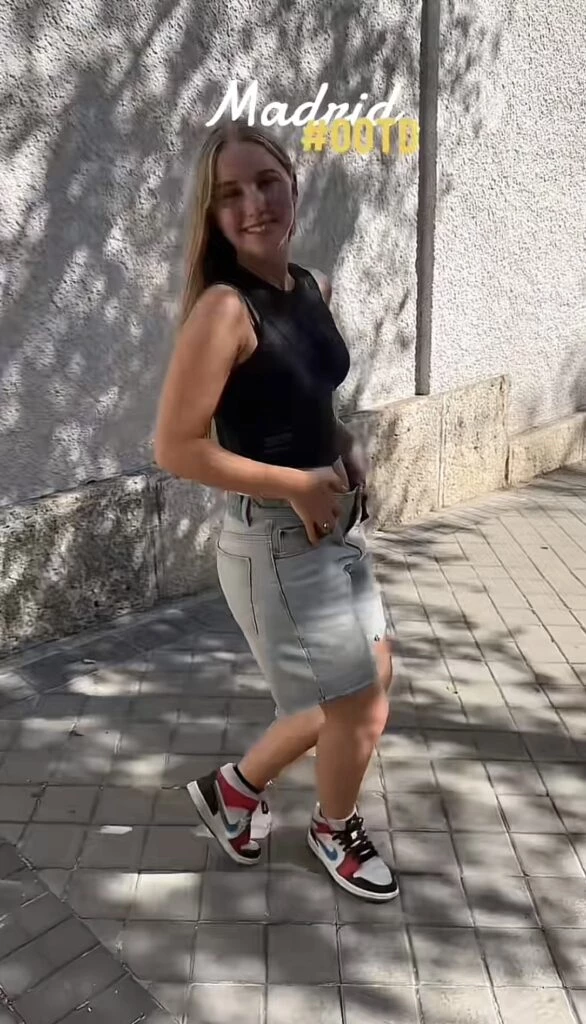 Taína Gavier usó la prenda más trendy del próximo verano. Foto: TikTok.