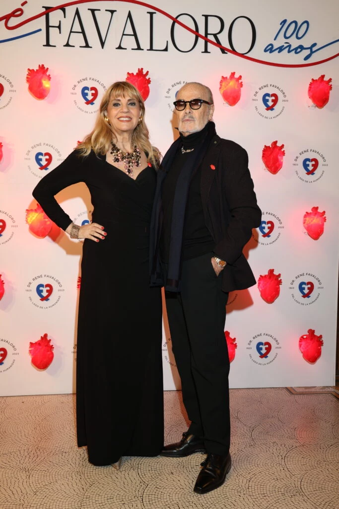 Teté Coustarot y Gino Bogani en la gala por los 100 años de René Favaloro en el Teatro Colón