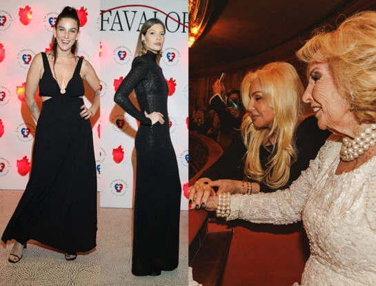 Vidriera: De Juana Repetto y Chloé Bello a Susana Giménez y Mirtha Legrand, looks de famosos en la gala por los 100 años de René Favaloro