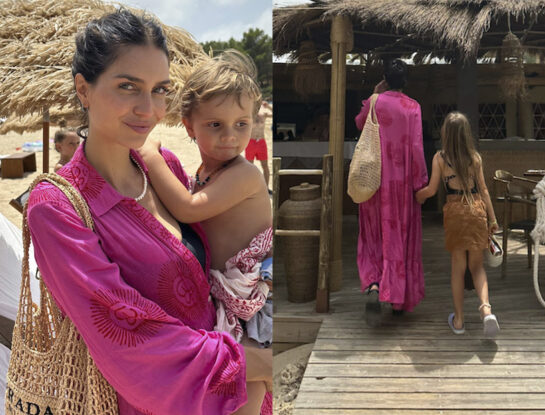 Zaira Nara disfruta de las playas paradisíacas de Ibiza con sus hijos