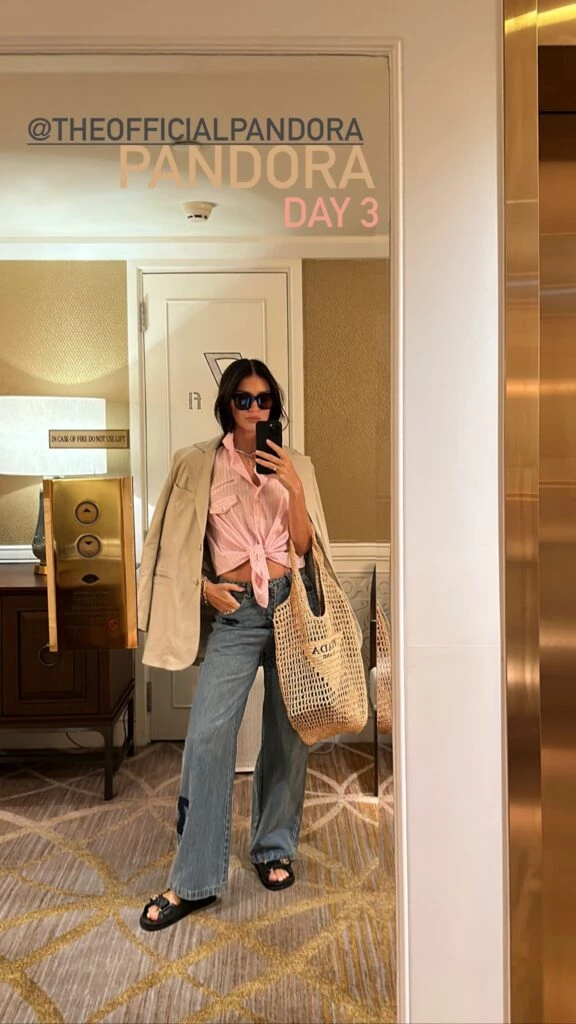 Zaira Nara mostró el look que eligió para recorrer Bangkok