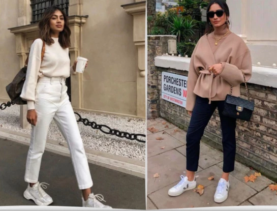 5 looks con zapatillas para usar en la oficina 