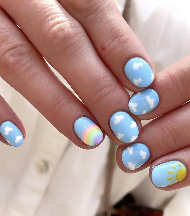 blueberry milk nails manicura viral tik tok tendencia verano