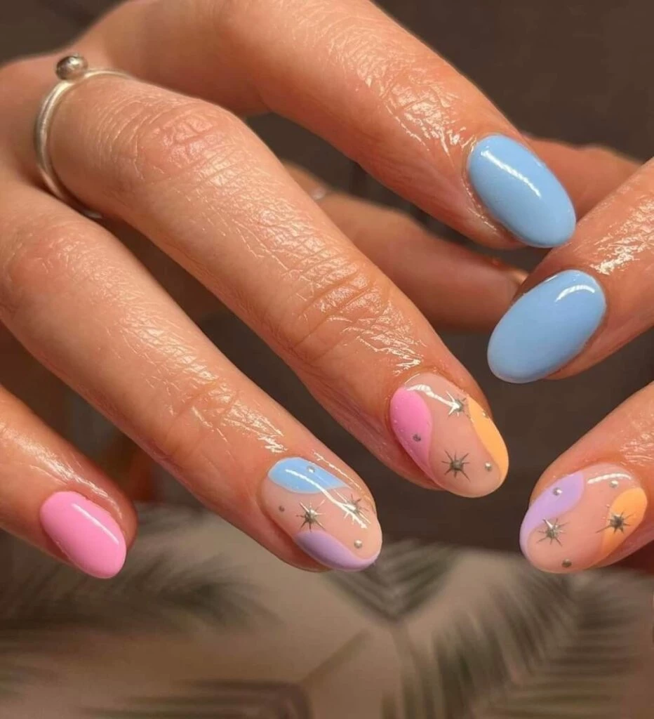 blueberry milk nails manicura viral tik tok tendencia verano