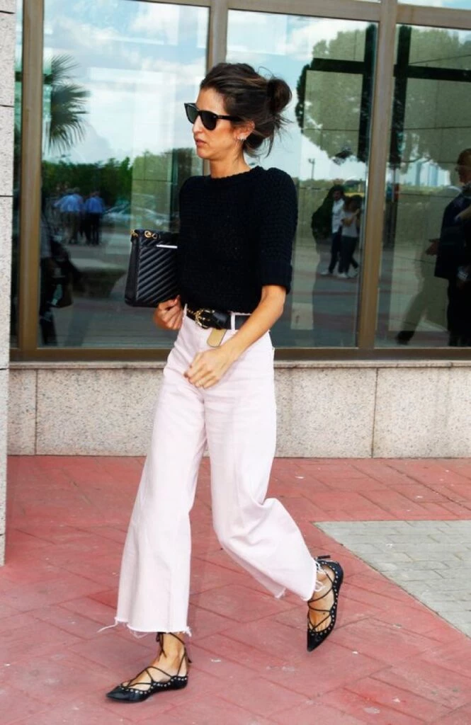 Cómo usar el pantalón blanco en invierno