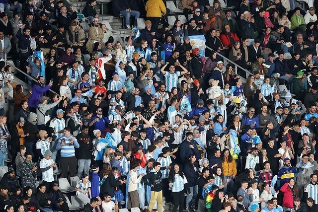 el saludo de moria a las jugadoras de la seleccion nacional