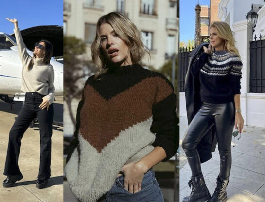 De Pampita a Flavia Palmiero: las famosas muestran sus mejores looks a partir de un suéter