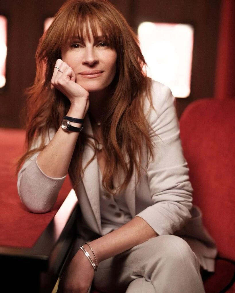 las tendencias en pelo largo de las famosas julia roberts