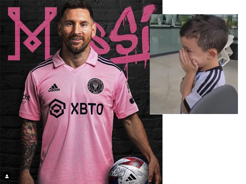 leo messi con manu el nene con la misma enfermedad que tuvo en su infancia