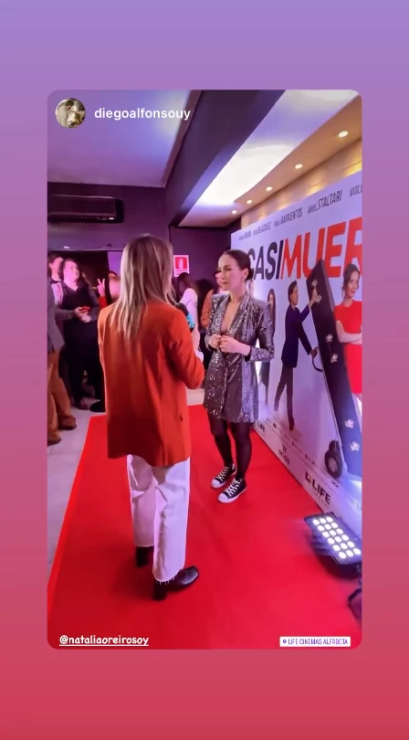 natalia oreiro look shinny