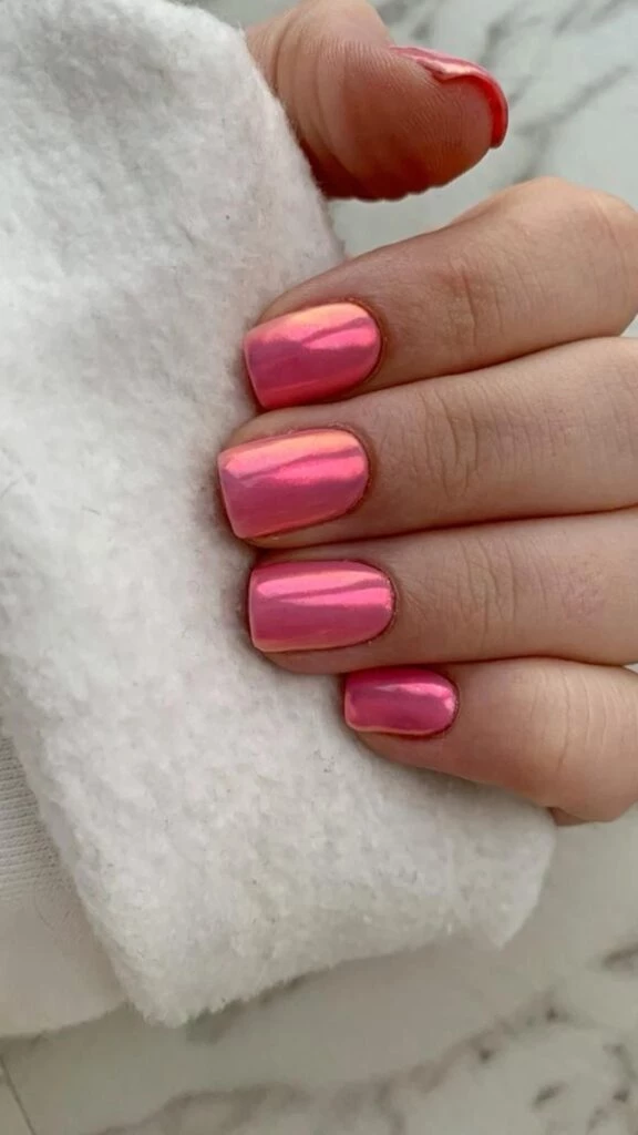 uñas metalizadas color