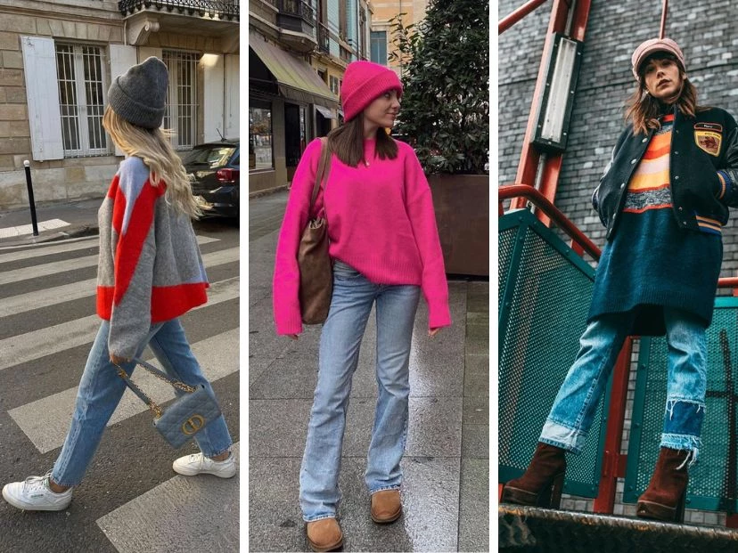 5 looks de fin de semana a partir de un suéter, según el street style