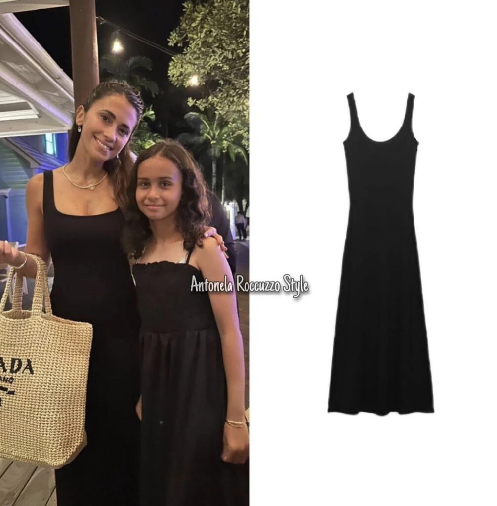 Antonela Roccuzzo usó en Miami la cartera must-have de este 2023. Foto: Instagram.