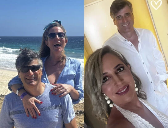 El look de novia romántica de Sandra Borghi en Aruba: renovó votos matrimoniales con su marido, Fernando Cassanello