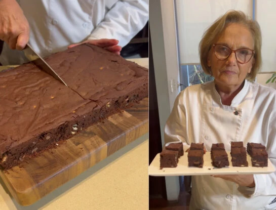 Brownie tres chocolates: la receta súper fácil de Dolli Irigoyen