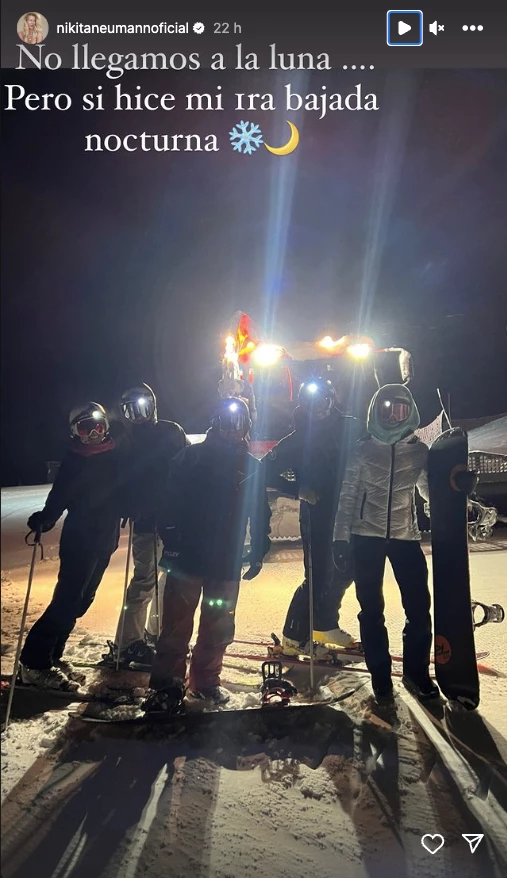 Nicole Neumann y Manu Urcera en Bariloche