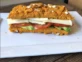 Sandwich con pan de zanahoria
