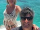 Sandra Borghi y su marido en Aruba