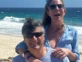Sandra Borghi y su marido en Aruba