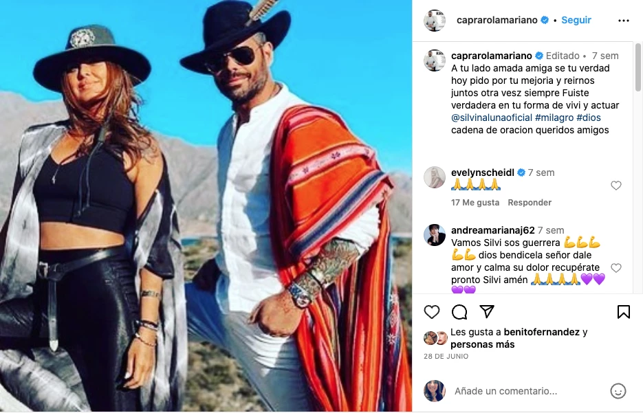 Mariano Caprarola y Silvina Luna junto en 2021 en un evento de Gente