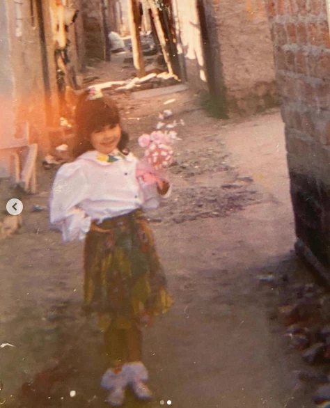 Barby Franco de niña