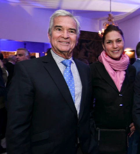 Ignacio Viale del Carril con su pareja, Elisabet Mühn