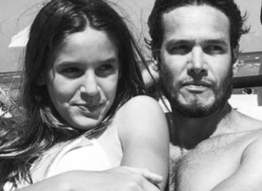 India Ortega con Emanuel Ortega, su papá