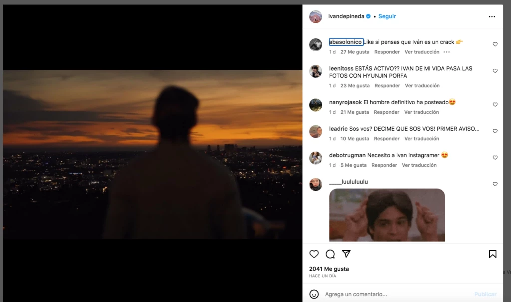 Posteo de Ivan de Pineda