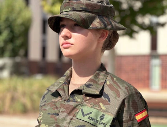 Las primeras fotos de la princesa Leonor con su look militar