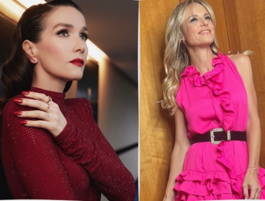 Coincidencia fashion: así implementan los brillos Natalia Oreiro y Mariana Fabbiani