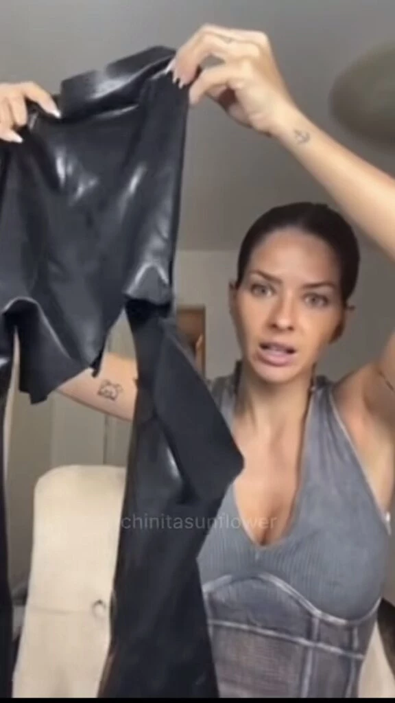 El inconveniente fashion de la China Suárez. Foto: TikTok.