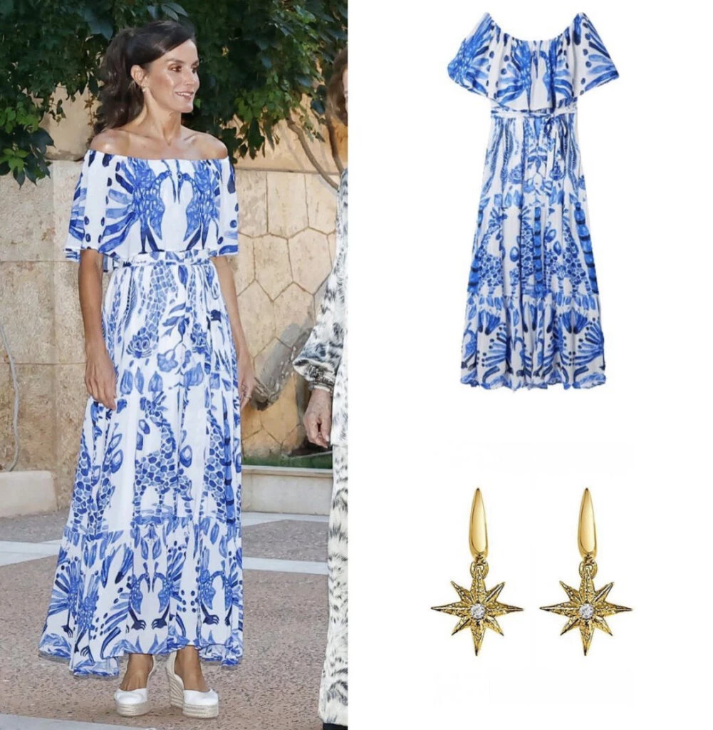 El look boho chic de Letizia. Foto: Instagram.