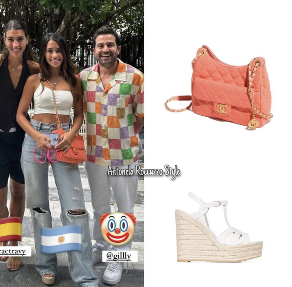El look casual de Antonela Roccuzzo