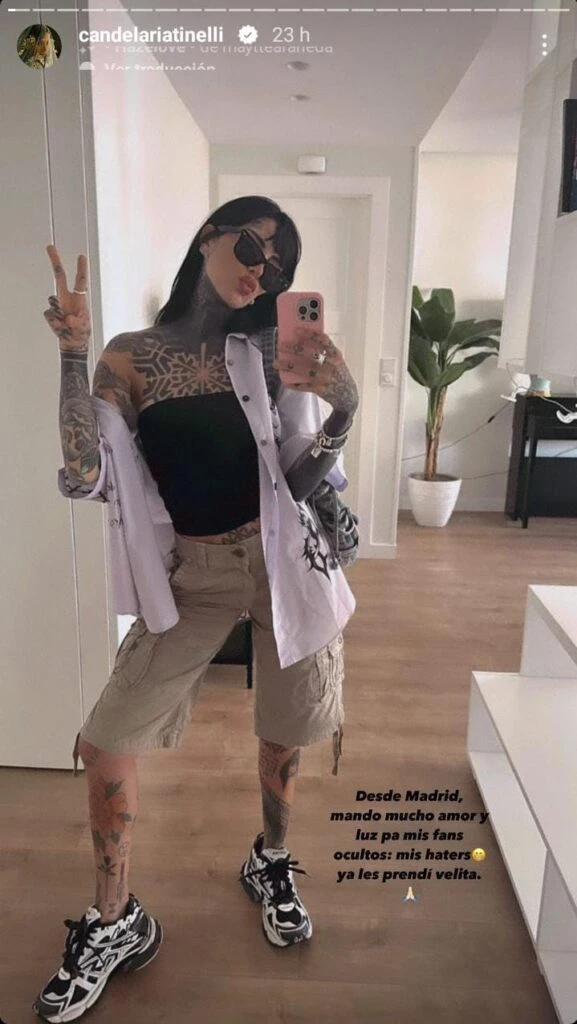 El look street style de Cande Tinelli