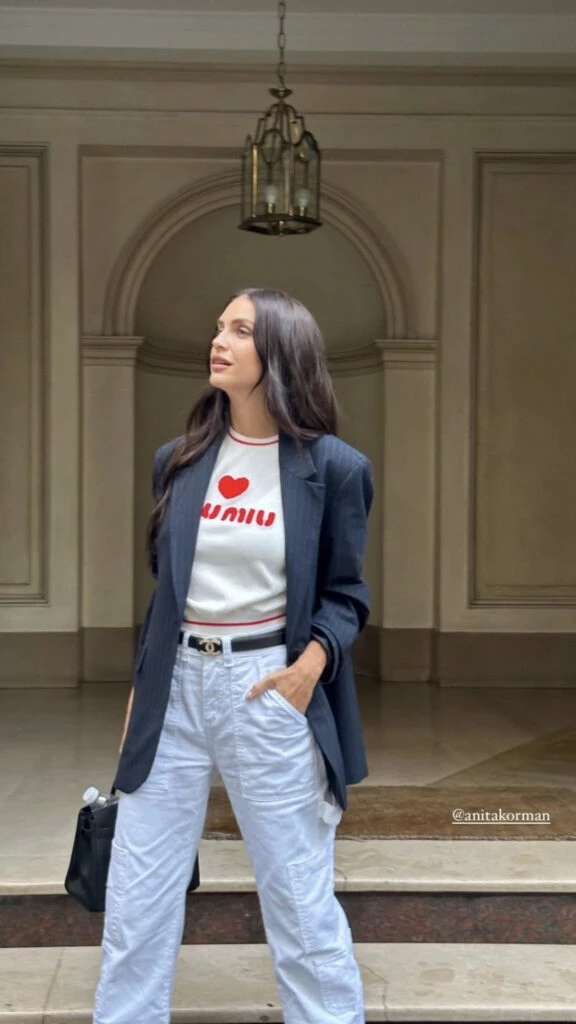 El look súper chic de Zaira Nara para terminar la semana. Foto: Instagram. 