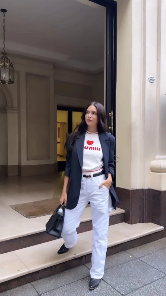 El look súper chic de Zaira Nara para terminar la semana. Foto: Instagram. 