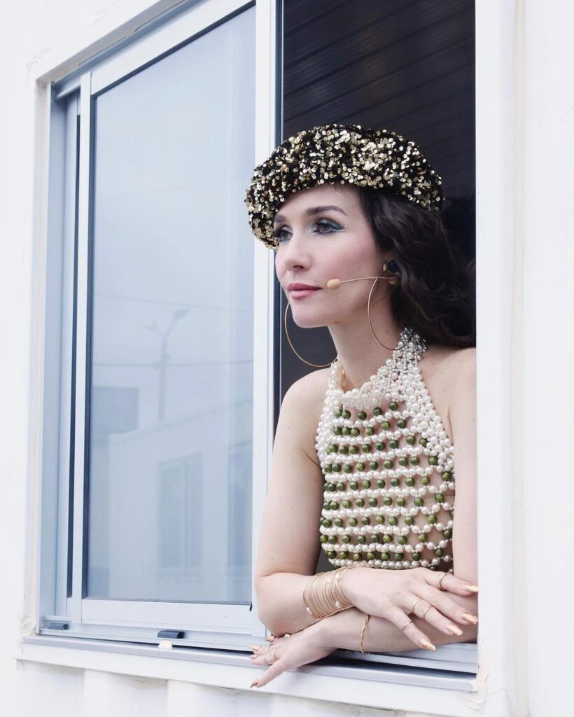 El top repleto de perlas que lució Natalia Oreiro