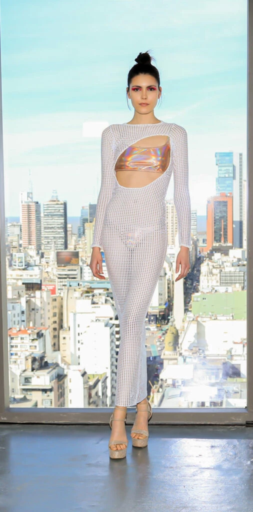 Florencia Peña en el Argentina Fashion Week.