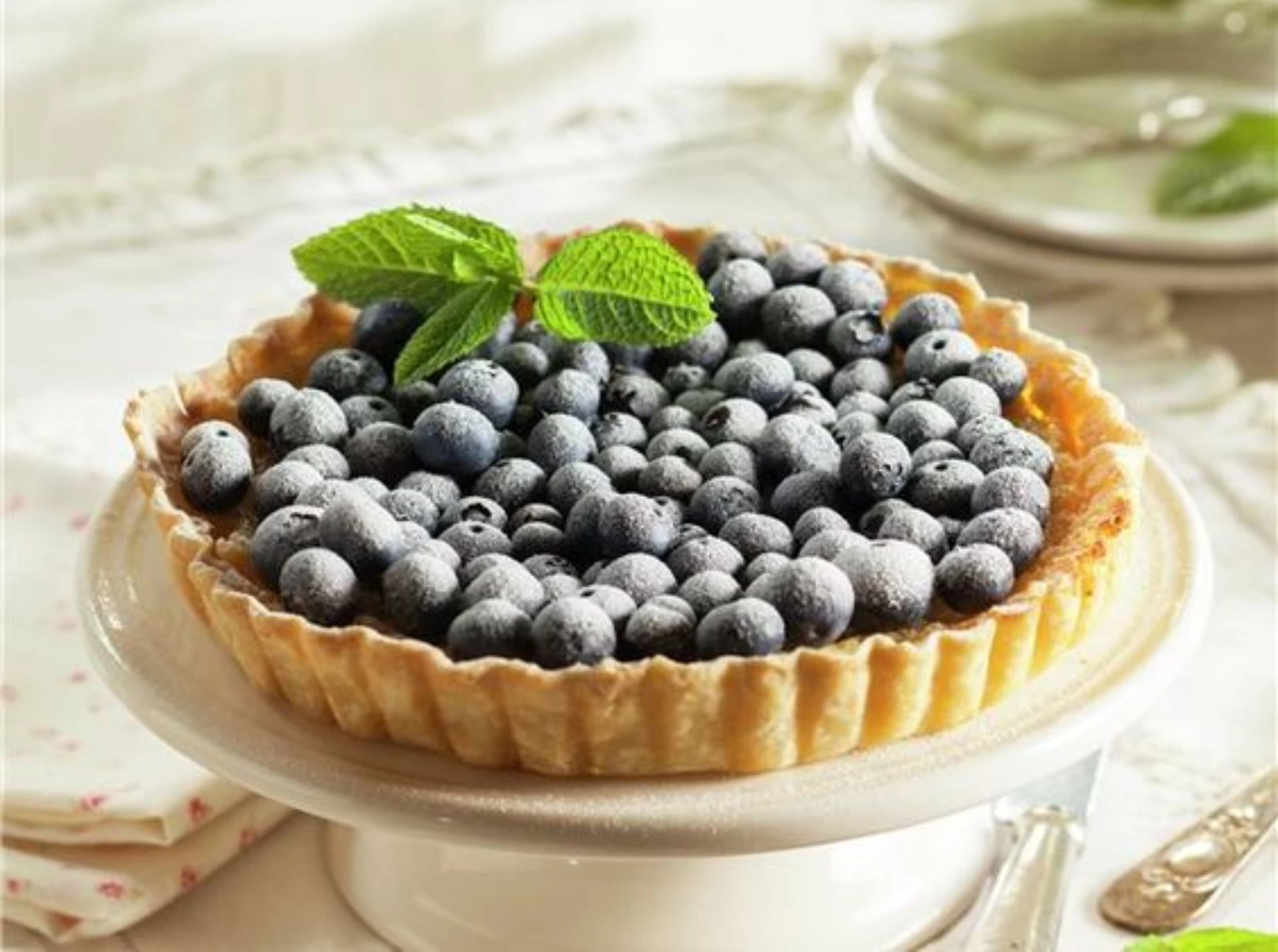 La receta de tarta de arándanos y ricota, perfecta para la hora del mate