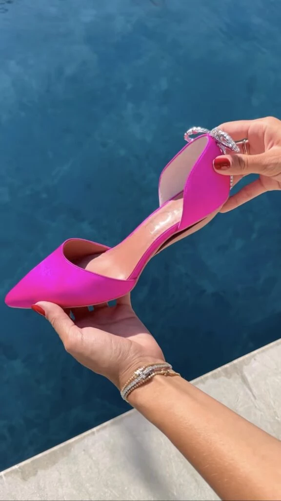 Los originales zapatos de Wanda Nara. Foto: Instagram.